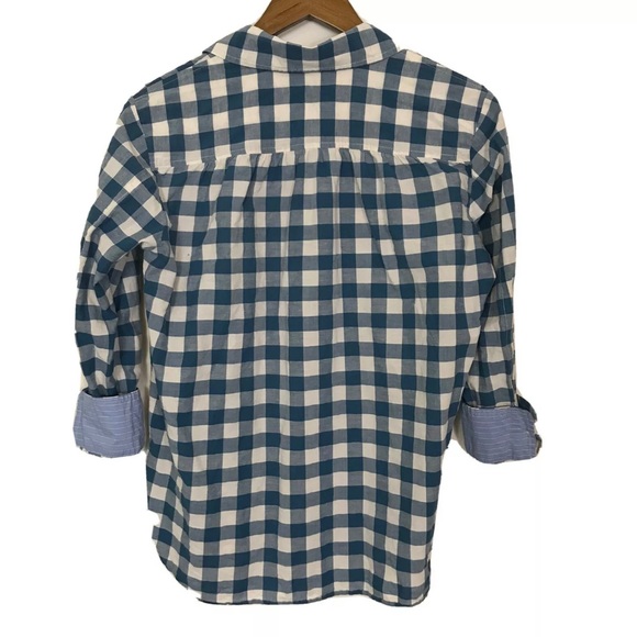 Madewell Blue and White Checkered Blouse - Picture 5 of 10
